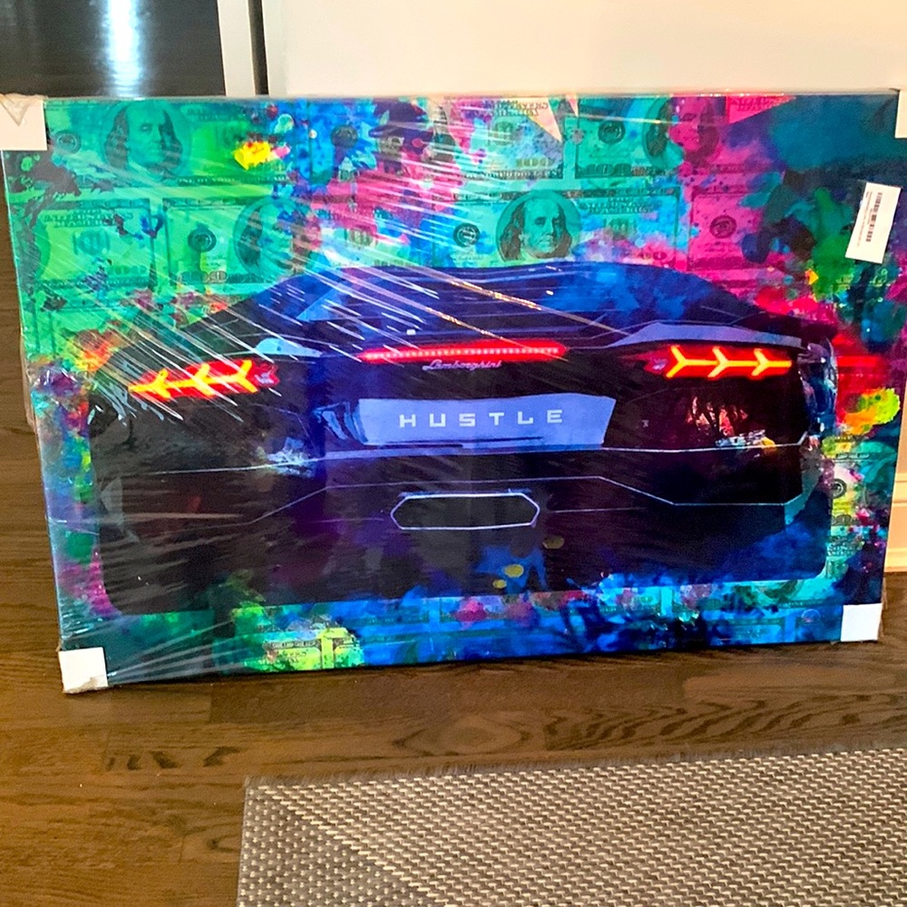 Lamborghini Wall Art, room decor, inspirational canvas, motivational